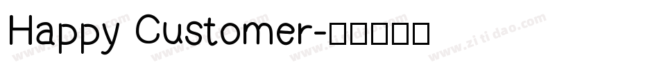 Happy Customer字体转换